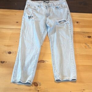 Aeropostale Light Blue Mid Rise Ankle Straight Jeans- Size 14 Regular- Like New